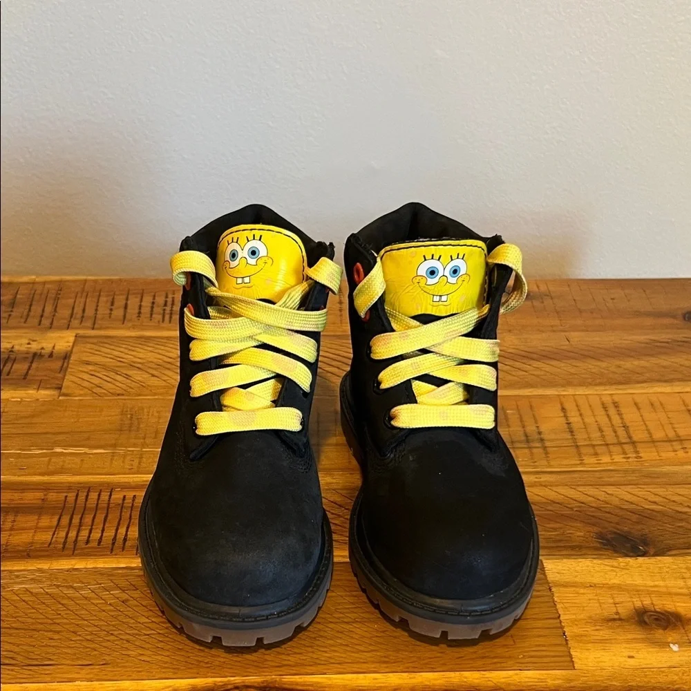 Timberland X Boys SpongeBob SquarePants Boot Multicolor Black Waterproof
